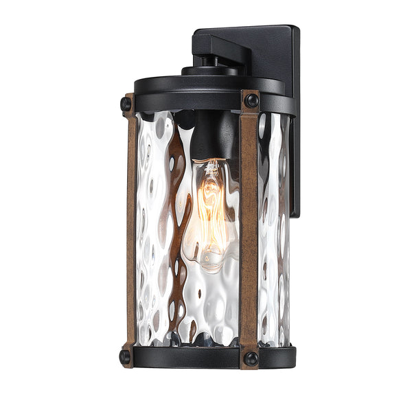 14" Farmhouse Outdoor Light Fixture Wall Mount Porch Light for House, Garage, Doorway with Water Glass