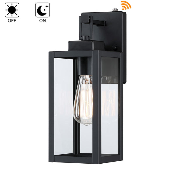 14" Outdoor Light Fixtures Wall Mount Matte Black