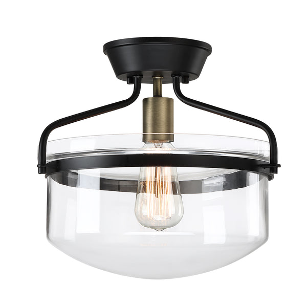 13.38" Semi Flush Mount Ceiling Light Fixture