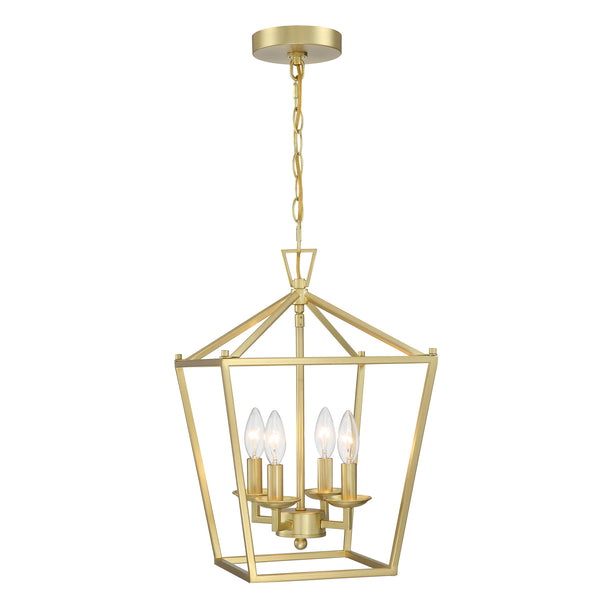 Alfa 12 in. 4-Light Caged Pendant Light