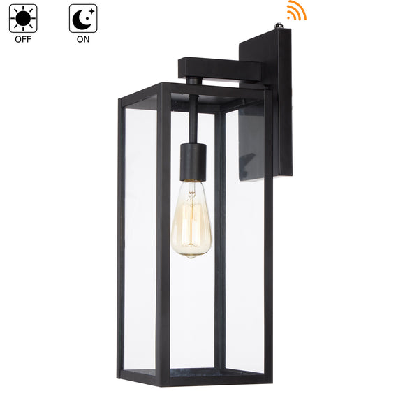Matte Black Outdoor Wall Light Large for House, Garage