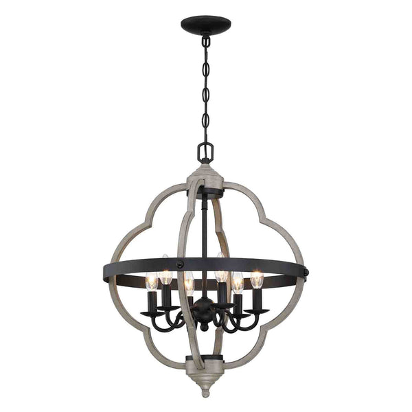 6-Light Farmhouse Chandelier Pendant Lighting for Kitchen