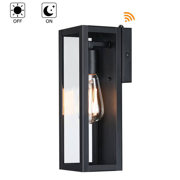 13-16 inch Outdoor Wall Light with Matte Black Finish
