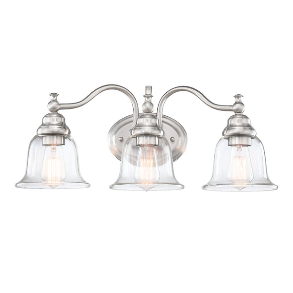 22.83" Brushed Nickle Bathroom Vanity Light