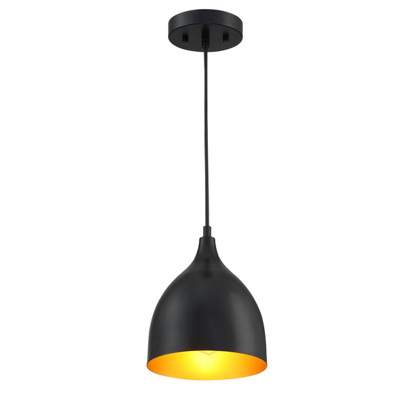 Matte Black Pendant Light Fixture Industrial Kitchen Lighting