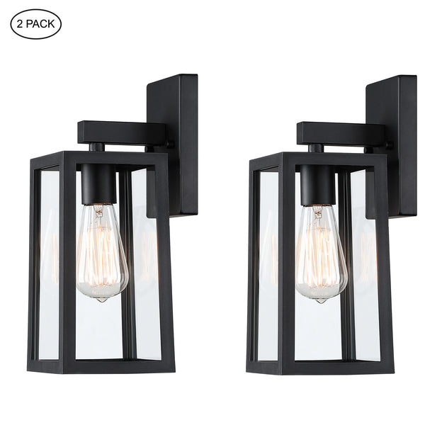 Outdoor Wall Light with Black Finished